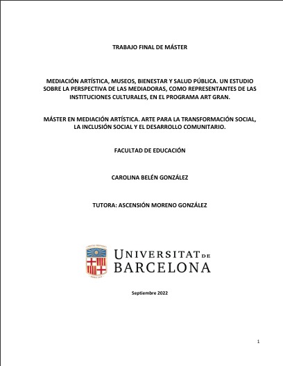 Portada mediación artística